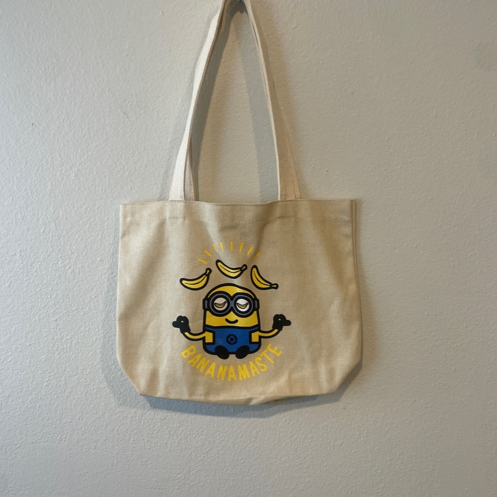 Banana Namaste Canvas Tote Bag - Cream